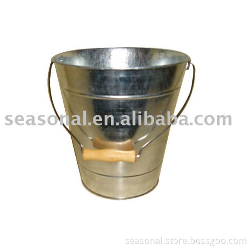 galvanized bucket, tin bucket